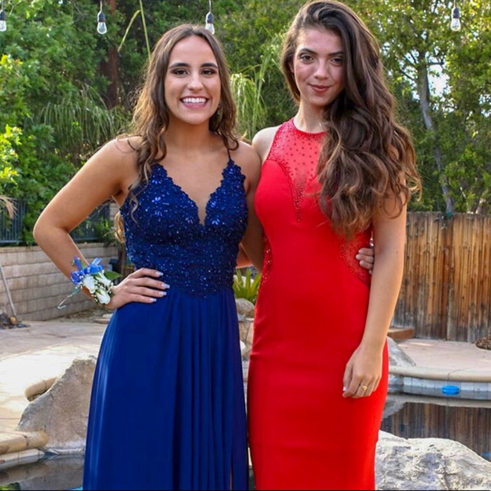 Blue One of a kind Prom Dress